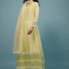 Daffodils Yellow Palazzo Suit In Viscose Silk -Lillys Clothing Shop Kalki480