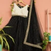 Charcoal Black Lehenga With Ivory Blouse & Dupatta -Lillys Clothing Shop LAS289FRONT 1024x1024 ae75083d 328e 4868 818c a85ea4456535