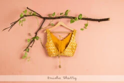 Honey Yellow Floral Lehenga With Mirror Work Blouse -Lillys Clothing Shop LAS303BLOUSEBACK 1024x1024 d78bc3f3 168e 4ca9 a17c f48a798698dd