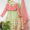 Lime Green Lehenga With Sugar Coral Blouse & Dupatta -Lillys Clothing Shop LAS321FRONT 1024x1024 81e930cd 7cca 4c28 8aba d2d1c6725796