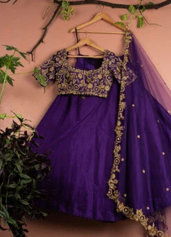 Violet Lehenga Set