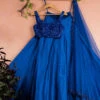 Cobalt Radiance Lehenga Set -Lillys Clothing Shop LAS353 FRONT