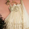 Ivory Sequin Starlight Lehenga With Ivory Mirror Blouse & Dupatta -Lillys Clothing Shop LAS366 FRONT