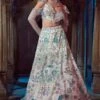 Flamingo Off White Embroidered Lehenga -Lillys Clothing Shop LC22 031