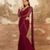 AUBREY - Plum Purple Toned Georgette Layered Saree -Lillys Clothing Shop LOOK12B 905x1200 75fbd071 15d5 4fbf bbee 65d44c51af91