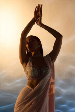 Powder Pink Georgette Drape Saree -Lillys Clothing Shop LOOK 03 0421 720x f3a0c959 9b9e 4abb a6a8 ab3d61c0c125