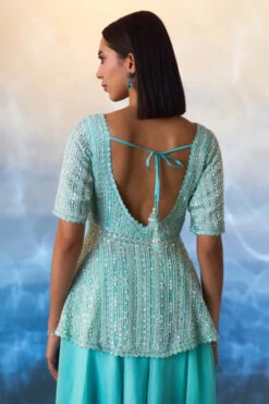 Mint Green Peplum Organza Sharara -Lillys Clothing Shop LOOK 05 0826 720x 339cdce6 ab17 4b53 ae34 63547ef8ef65