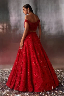 Red Net Lehenga Set Embroidered -Lillys Clothing Shop LOOK 13 7536 720x 6c5e9f4b ad22 415a 922a 3abfbbdb7f0b