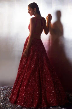 Red Net Lehenga Set -Lillys Clothing Shop LOOK 14 8280 720x 204bbe1c 8575 4ef8 9774 7a5d19d0ee25