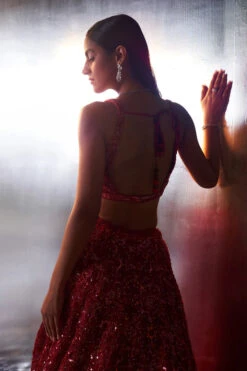 Red Net Lehenga Set -Lillys Clothing Shop LOOK 14 8281 720x 420a333b 70b8 418e 8908 f631844ae68a