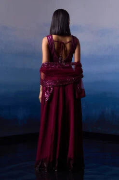 Wine Organza Cape Set -Lillys Clothing Shop LOOK 29 35191 720x 47b84481 d4df 4b4a a9fe 0bd60d829c71