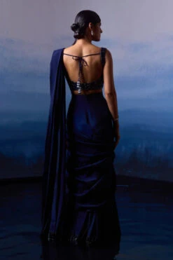 Midnight Blue Silk Drape Saree -Lillys Clothing Shop LOOK 30 3541 720x cdd126c3 5f52 408c bdda 524d8c5e4a9d