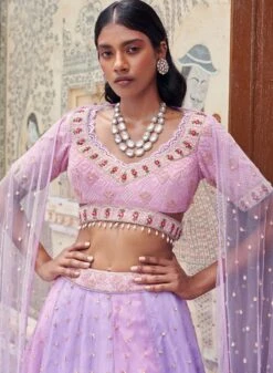 Lilac Embellished Lehenga -Lillys Clothing Shop LP22 062