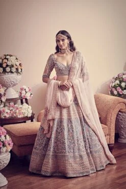 Avant Garde Blue Hued Lehenga