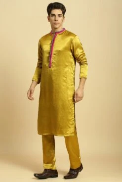 Mustard Kurta With Pant With Ombre Dupatta -Lillys Clothing Shop MM K 235 2
