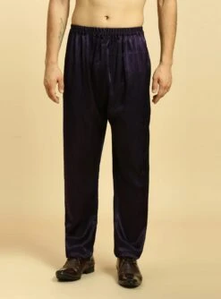 Deep Purple Kurta With Pant With Tissue Embroidered Dupatta -Lillys Clothing Shop MM K 242 6