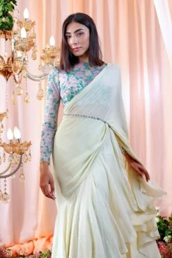 Blue Shantoon Carol Pre-Draped Ruffle Saree With Blouse -Lillys Clothing Shop MM0653 1800x1800 27fa81c9 cd21 4f87 a9ee 637e7be8385e