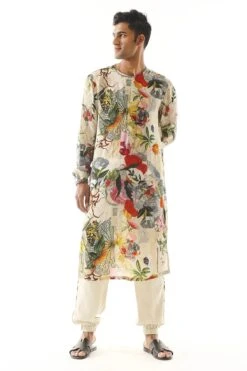 Printed Kurta With Pant Set
