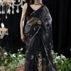Black Shantoon Zoe Hand Embroidered Saree With Blouse