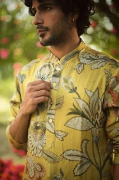 SUFI - Printed Kurta Set With Signature Mm Gold Buttons -Lillys Clothing Shop MM1328 1800x1800 f9489fd3 59f2 4ef9 b11b 10f1cb655ded