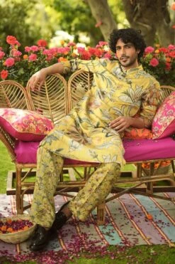 SUFI - Printed Kurta Set With Signature Mm Gold Buttons -Lillys Clothing Shop MM1335 1800x1800 e3f7d1da 1259 41c5 88ea 83e5fff0d1e0