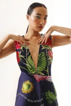 Printed Long-Short Gown -Lillys Clothing Shop MM149 1800x1800 7bcd0a4f 7774 4b20 8825 b9fab52daf30