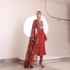 DHWANI - Embroidered Suit With Churidaar And Dupatta -Lillys Clothing Shop MM233497