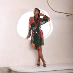 KAAYA - Shirt Dress With Belt -Lillys Clothing Shop MM233603