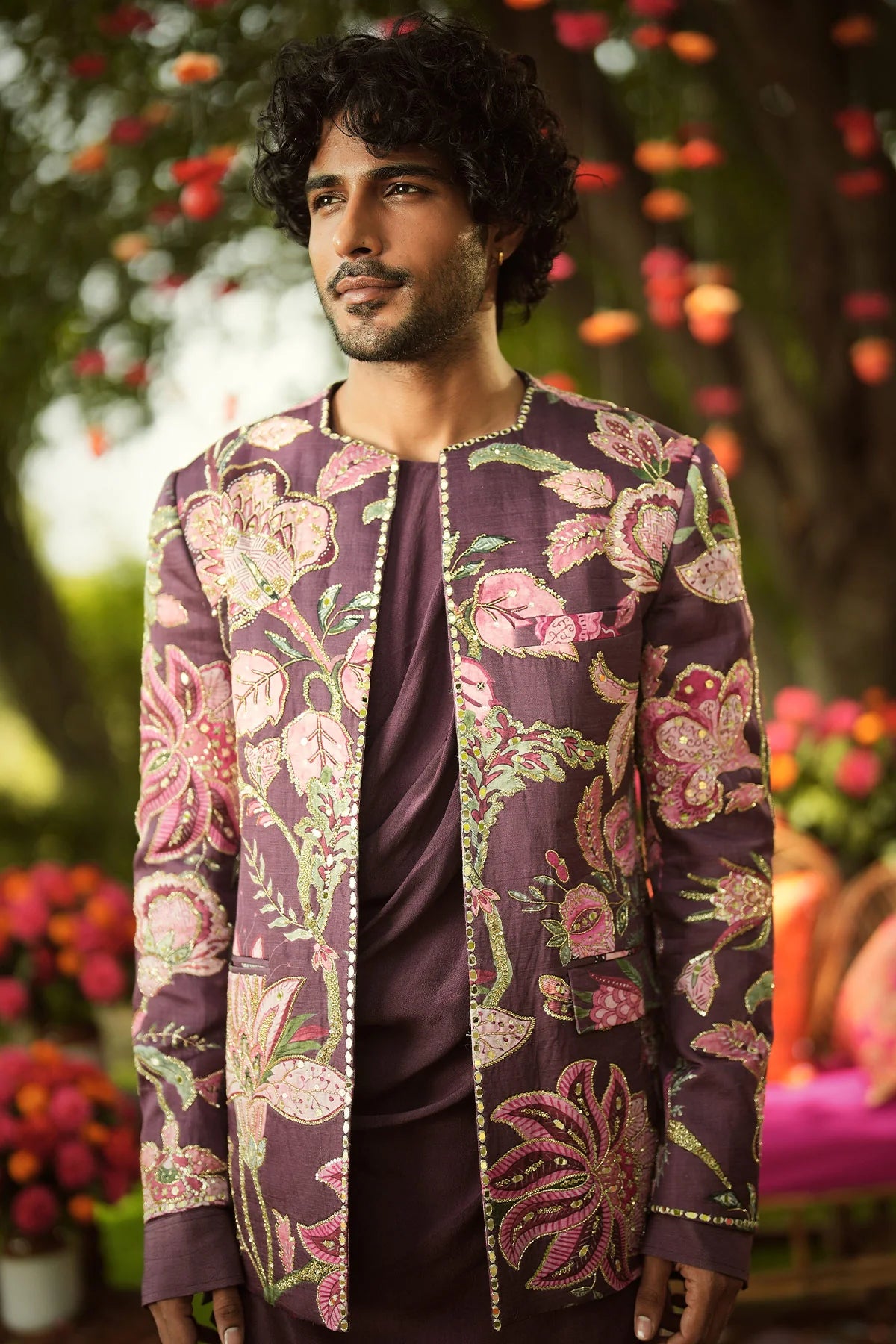 ATIF ONLY JACKET - Embroidered Indo Western Jacket