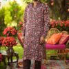 JUBIN - Printed Pintucks Kurta Set With Signature Mm Gold Buttons -Lillys Clothing Shop MM875 1800x1800 fbf39d47 fb31 433f ba1a 807eee410e5c