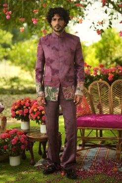 FAWAD - Hand Embroidered Band Gala Set