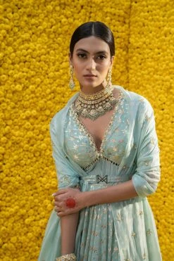 Blue Heer Banarasi Chanderi Anarkali Set -Lillys Clothing Shop MMM WC22 901 C 1800x1800 fcea0f7d 7442 4e49 84eb 77fc0c0053c3