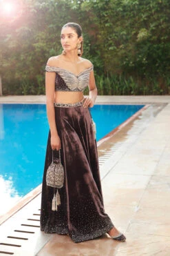 Masai Winged Night Sky Sharara Set