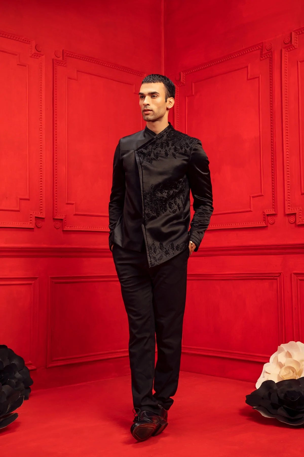 Zayn Black Embroidered Jacket