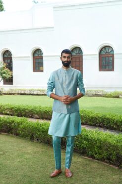 Aqua Crushed Jacket Set -Lillys Clothing Shop NJ 22172 1 jpg