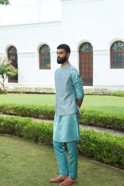 Aqua Crushed Jacket Set -Lillys Clothing Shop NJ 22173 1 jpg