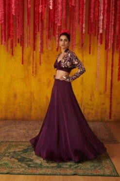 Purple Lehenga Set 7 Purple Lehenga Set -Lillys Clothing Shop PPC GH 837 1 scaled 600x900 1