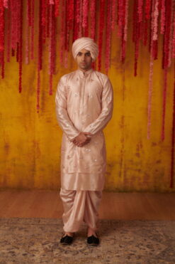 Blush Kurta Dhoti Set