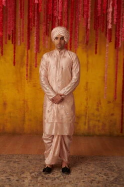 Blush Kurta Dhoti Set