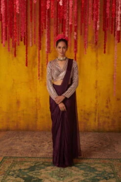 Purple Saree