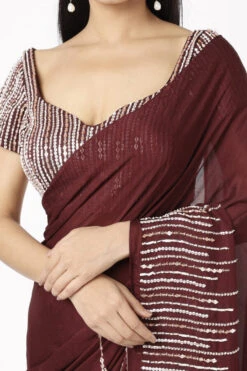 Wine Embroidered Saree Set 8 Wine Embroidered Saree Set -Lillys Clothing Shop PPC S 859 4 600x900 1