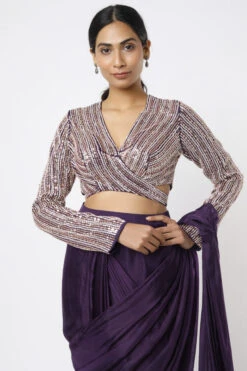 Purple Saree 15 Purple Saree -Lillys Clothing Shop PPTC0322823 600x900 1