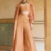 Silk Organza Peachy Orange Jacket Set -Lillys Clothing Shop P H21.02.245090 1600x 9385c732 53fe 40e9 b988 80f4e4ead7d9