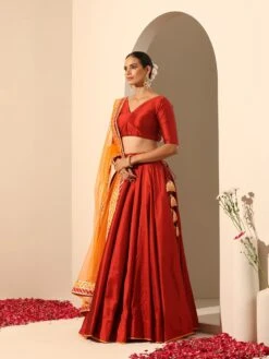 Gul Maroon Lehenga Set -Lillys Clothing Shop R5033