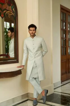 Frosted Mint Sherwani Set