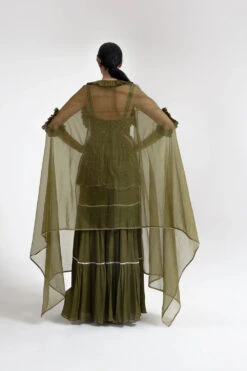 Olive Green Pant Set -Lillys Clothing Shop SARTHAK0363 1000x1500 f78d66a2 78fb 4e78 9929 f796f6e7f646