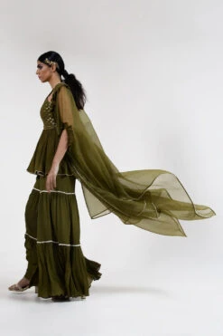 Olive Green Pant Set -Lillys Clothing Shop SARTHAK0427 1000x1500 7533ae26 0870 49b6 8221 3544a1db7981