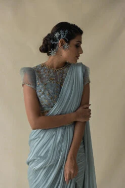 Powder Blue Saree -Lillys Clothing Shop SARTHAK1042 1000x1500 de9529cc c9ab 4ef5 bb9d 6d895c7deb60