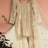 Ivory Reflection Kurta Sharara Set 10 Ivory Reflection Kurta Sharara Set -Lillys Clothing Shop SAS53 FRONT