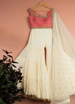 Ivory Rose Radiance Sharara Set